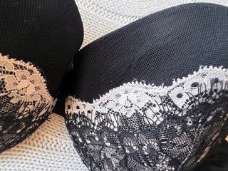 Conjunto sujetador y tanga negro encaje
