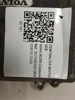 781 0281012103 centralita motor uce volvo xc90
