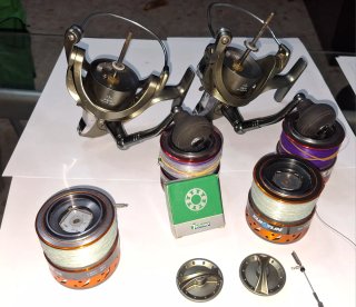 Canne da pesca Zun Zun con mulinelli