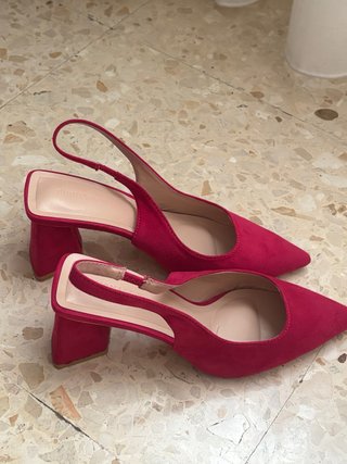 Zapatos Buonarroti tacón rosa