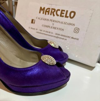 Zapatos de fiesta mujer MARCELO morados