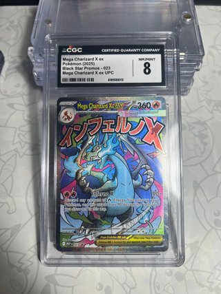 Carta Mega Charizard X ex CGC 8 NM/MINT