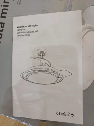 Ventilador techo Tala mini XS sin control remoto