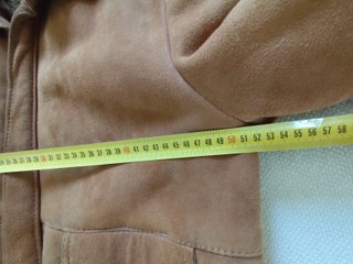 Chaqueta de piel Camel