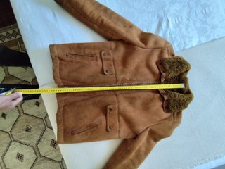 Chaqueta de piel Camel