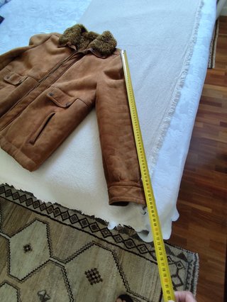 Chaqueta de piel Camel