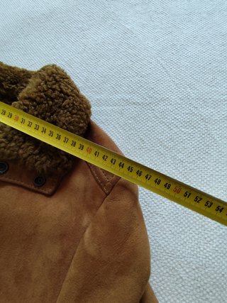 Chaqueta de piel Camel