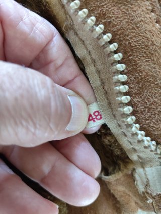Chaqueta de piel Camel