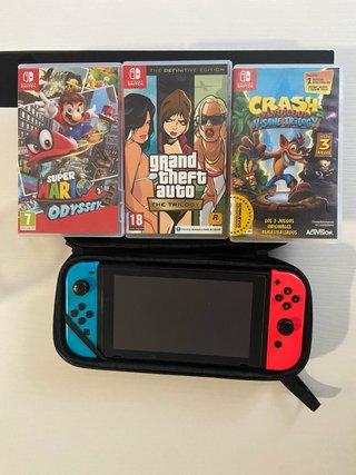 Nintendo Switch con juegos
