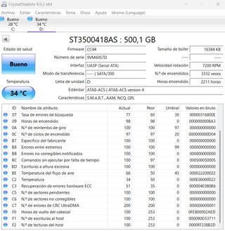 Disco Duro Seagate Barracuda 500GB SATA II 7200RPM