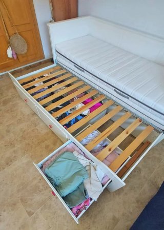Cama nido Ikea Hemnes blanca