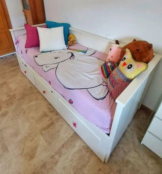 Cama nido Ikea Hemnes blanca