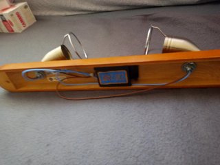 Lámpara de madera y metal para techo/pared