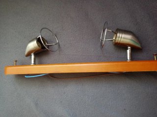 Lámpara de madera y metal para techo/pared