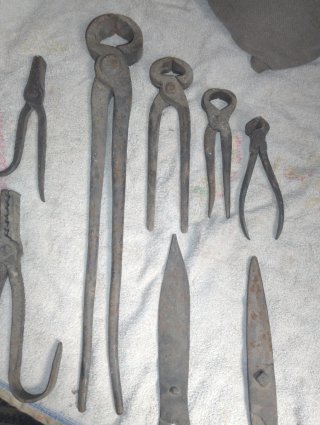 Lote herramientas de mano antiguas