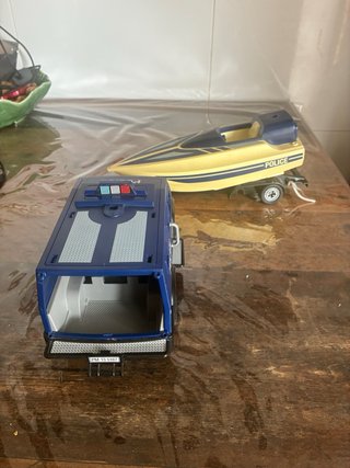 Playmobil Coche Policía con Barco