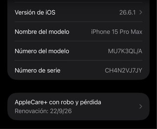 iPhone 15 Pro Max 1 TB – Titanio azul – apple care