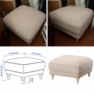 Reposapiés Ikea beige