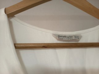 Blusa blanca manga 3/4