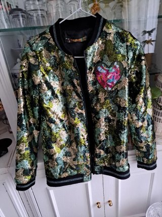 Chaqueta Desigual lentejuelas S