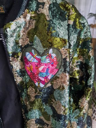 Chaqueta Desigual lentejuelas S