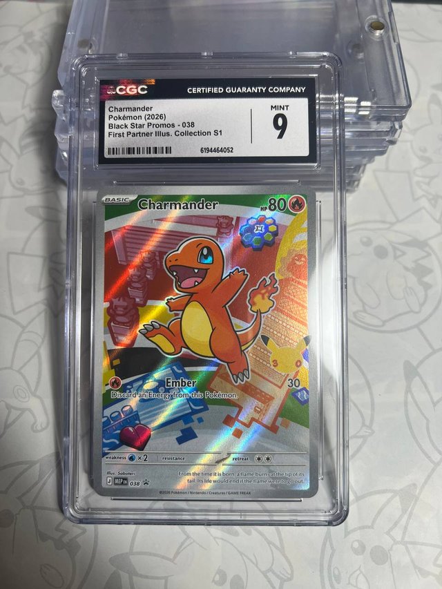 Carta Pokémon Charmander CGC 9
