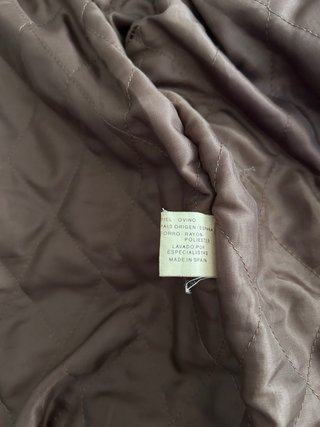 Chaqueta de cuero marrón vintage