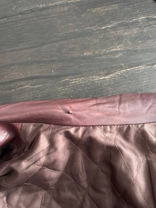 Chaqueta de cuero marrón vintage