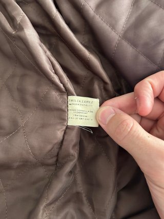 Chaqueta de cuero marrón vintage