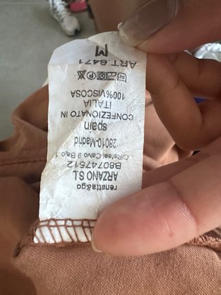 Peto marrón talla M