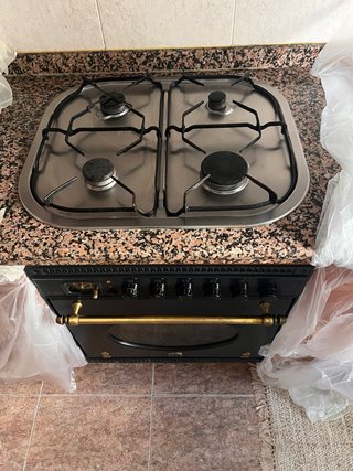 Placa de gas 4 fuegos y horno eléctrico