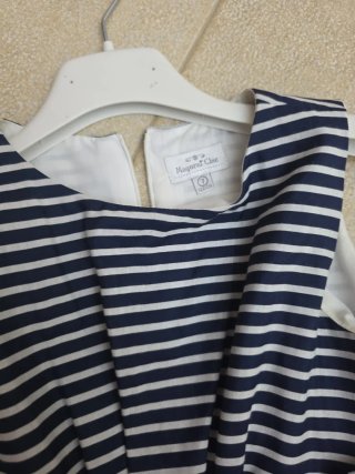 Abito Mayoral bimba 7 anni bianco e blu