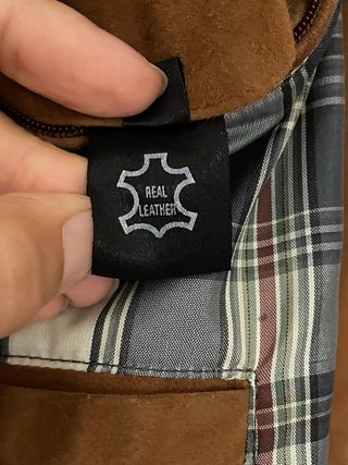 Giubbotto scamosciato uomo marrone