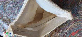 Borsa vintage perline multicolor