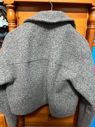 Chaqueta Zara Gris Texturizada