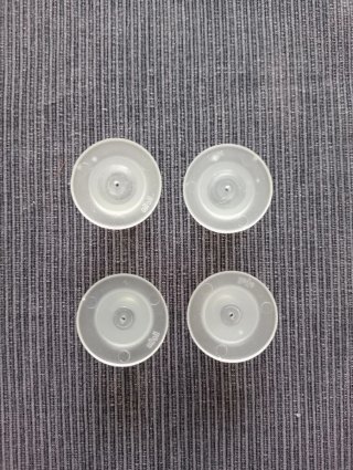 2 Pares cubre tacones transparentes