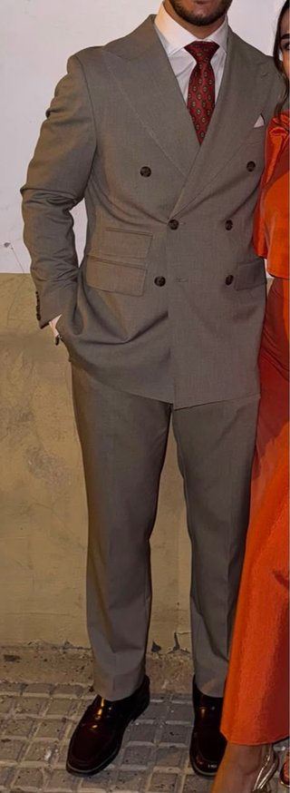Traje de hombre verde Incluye corbata y camisa