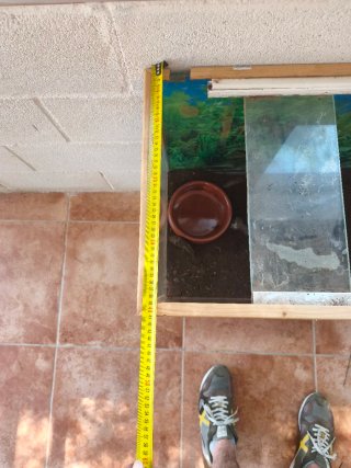 Terrario Grande Cristal y Madera