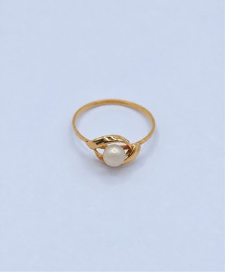 Anillo Oro 18k con Perla central