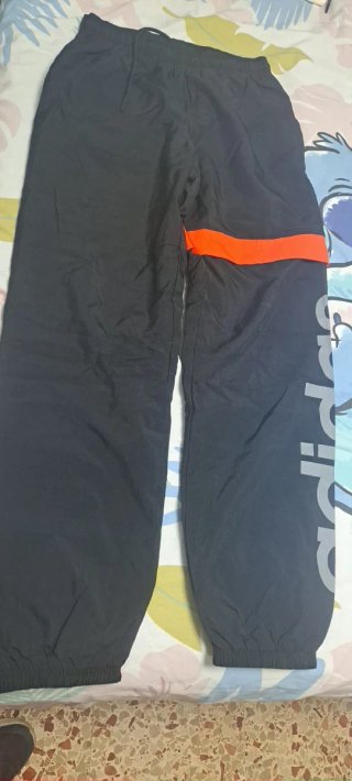 Pantalón Chándal Adidas Negro Naranja