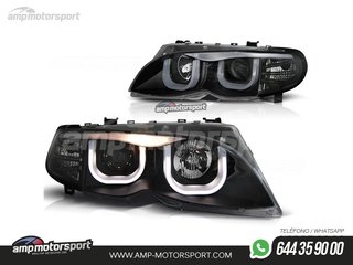 FAROS DELANTEROS OJOS DE ANGEL 3D U PARA BMW SERIE 3 E46 / BERLINA / TOURING