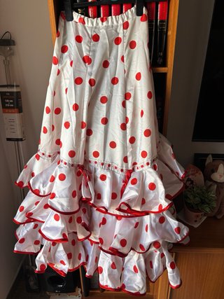 Conjunto Flamenca Lunares Rojo y Blanco