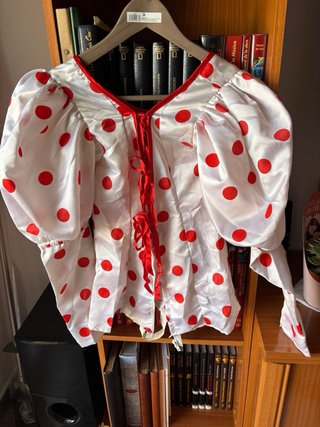 Conjunto Flamenca Lunares Rojo y Blanco