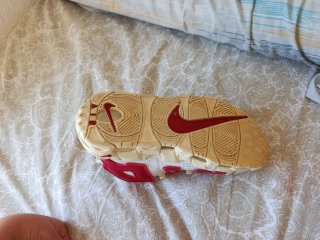 Zapatilla Nike Air Uptempo Roja y Blanca