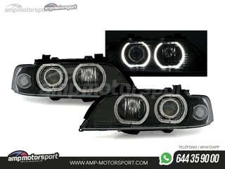 FAROS DELANTEROS OJOS DE ANGEL LED PARA BMW SERIE 5 E39 / BERLINA / TOURING