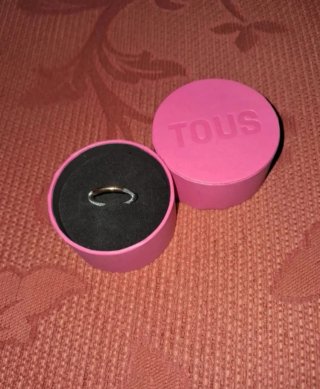 Anillo Tous Acero y Oro 14k