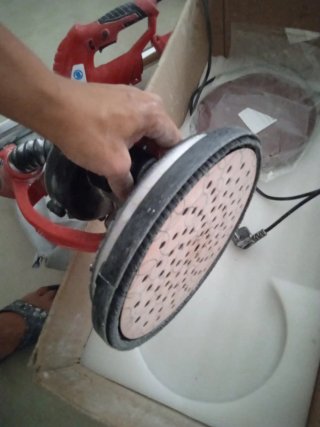 Lijadora de pared y techo con aspiración