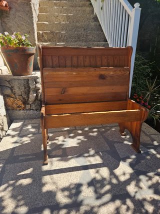 Banco de madera rústico