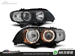 FAROS DELANTEROS OJOS DE ANGEL PARA BMW X5 E53