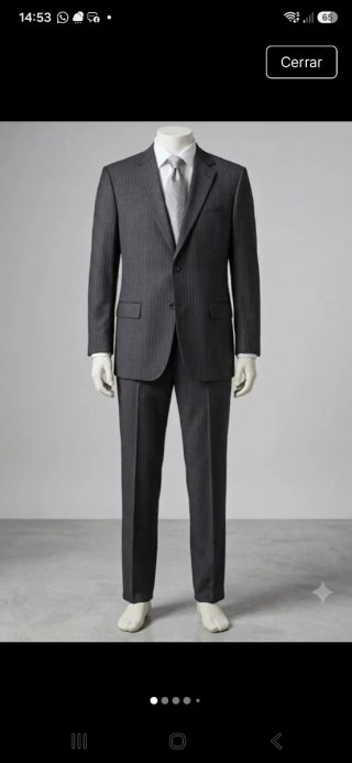 Traje Hugo Boss Raya Gris Talla 52